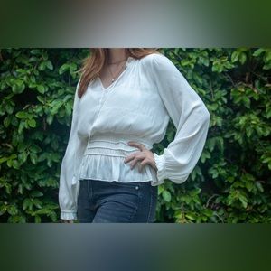 White lightweight blouse